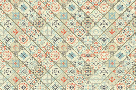 Toilettenrückwand Patchwork
