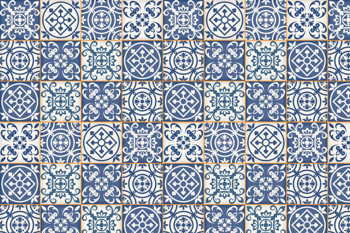 Toilettenrückwand Patchwork