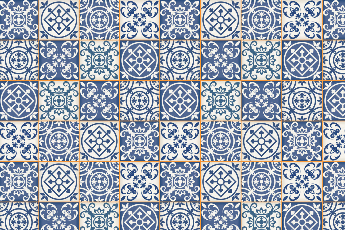Toilettenrückwand Patchwork
