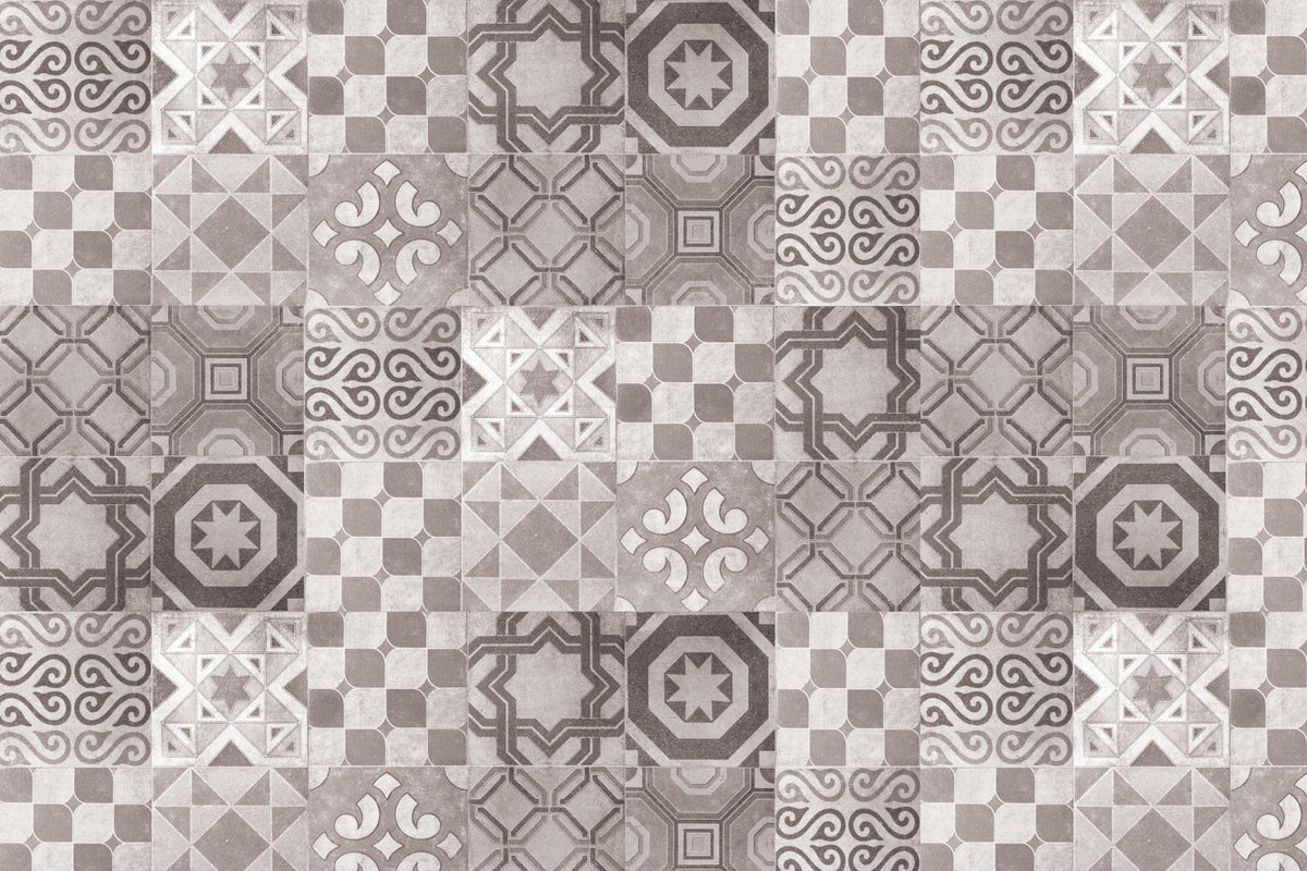Toilettenrückwand Patchwork