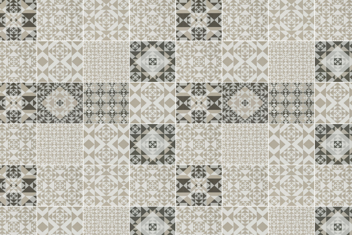 Toilettenrückwand Patchwork