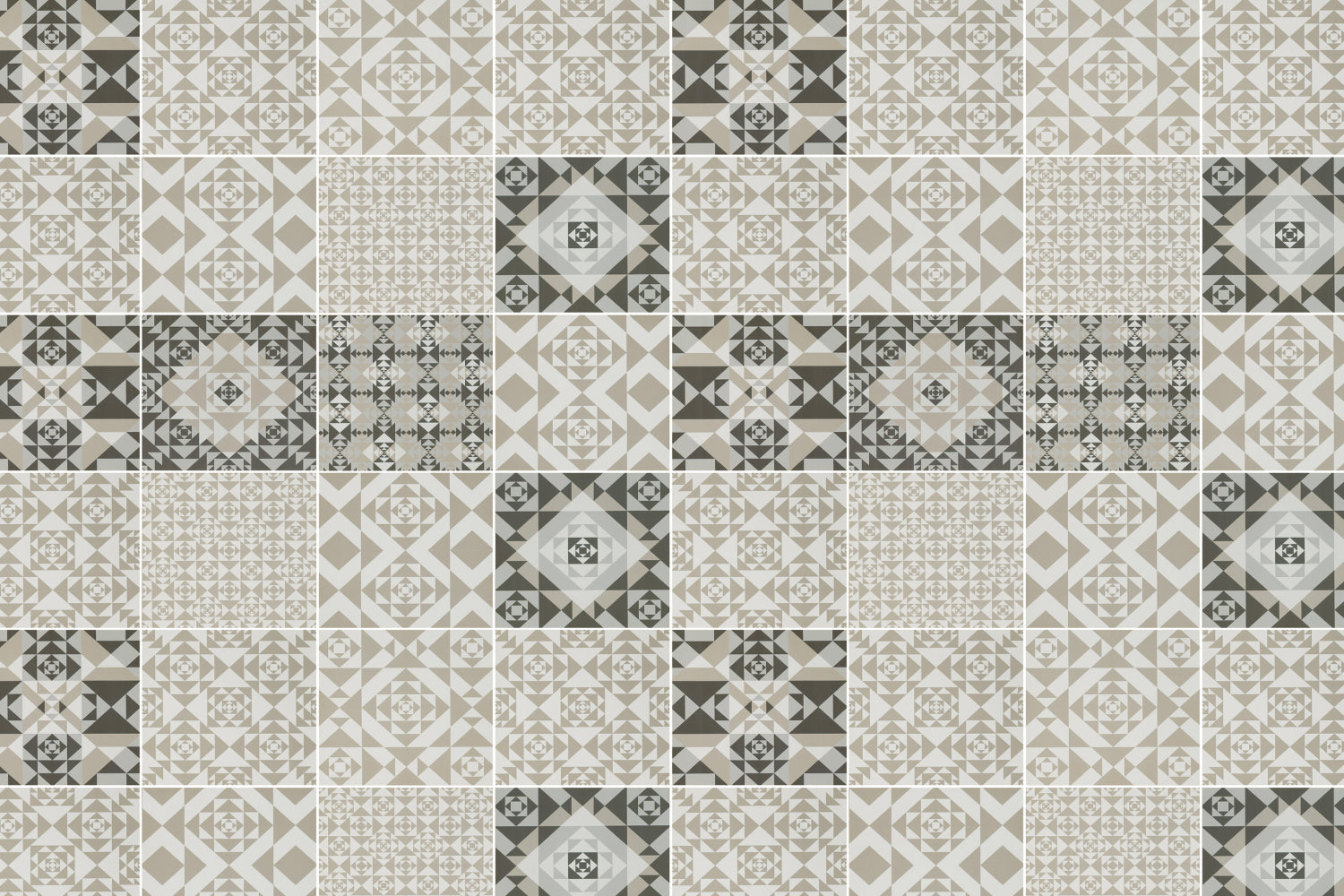 Toilettenrückwand Patchwork