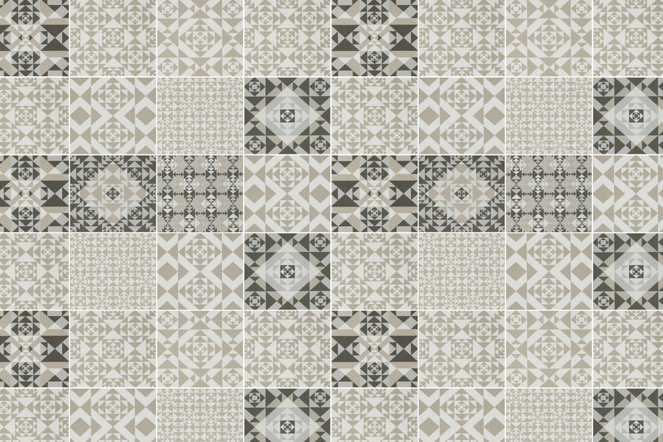Toilettenrückwand Patchwork