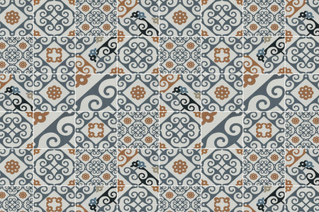 Toilettenrückwand Patchwork