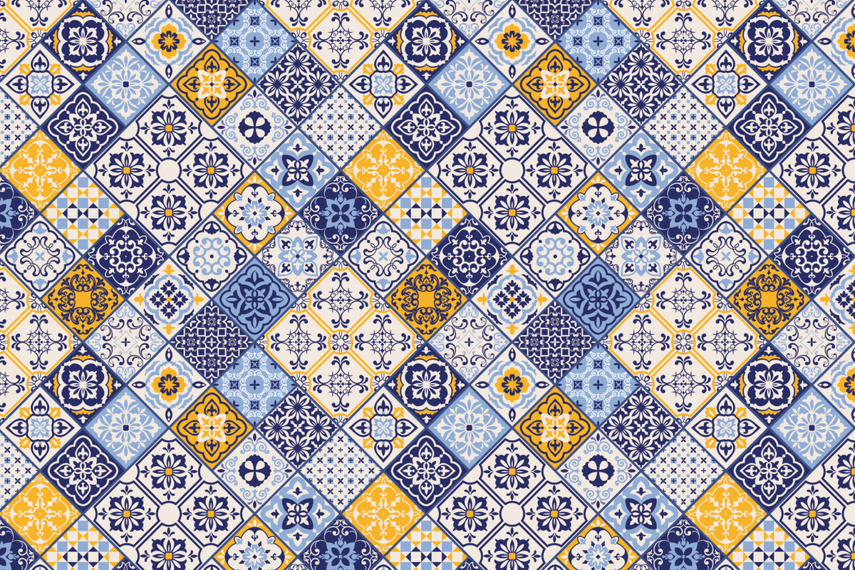 Toilettenrückwand Patchwork