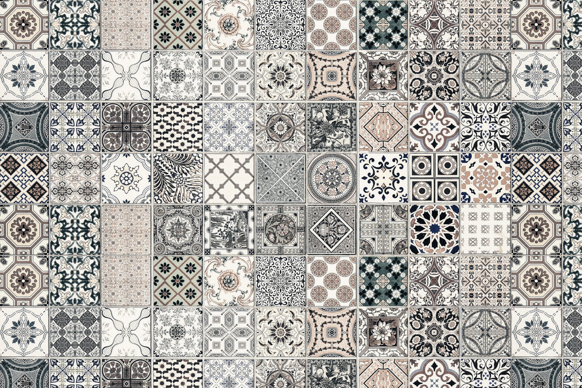 Toilettenrückwand Patchwork