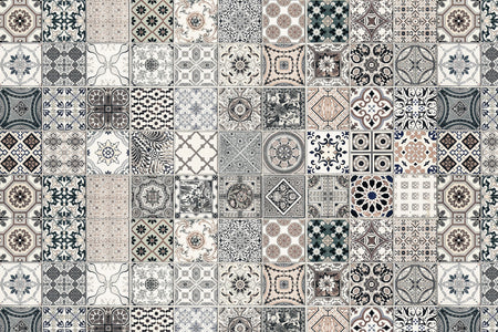 Toilettenrückwand Patchwork
