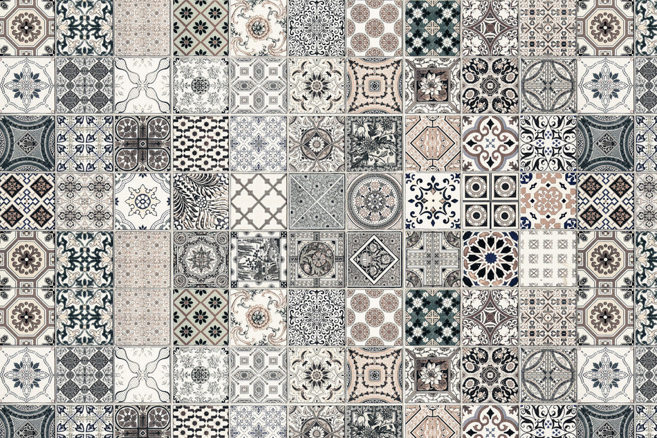 Toilettenrückwand Patchwork
