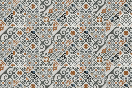 Toilettenrückwand Patchwork
