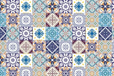 Toilettenrückwand Patchwork