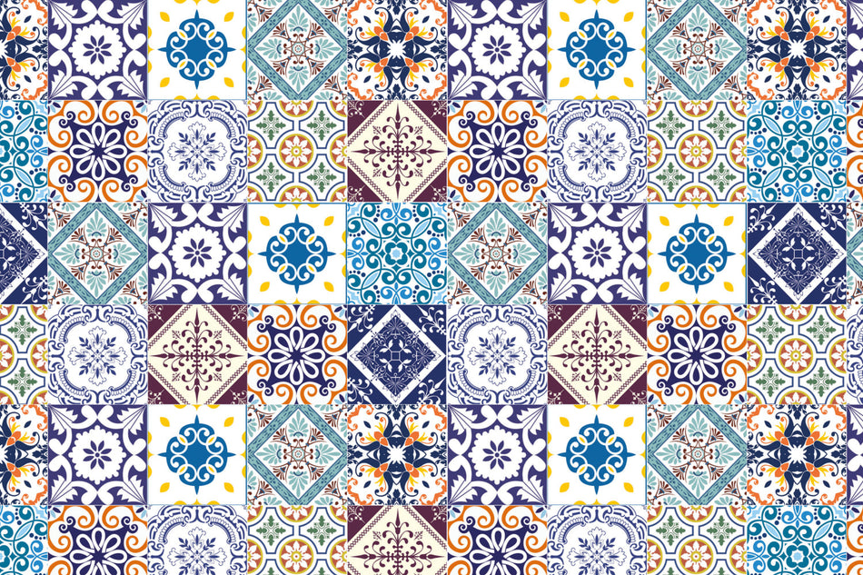 Toilettenrückwand Patchwork
