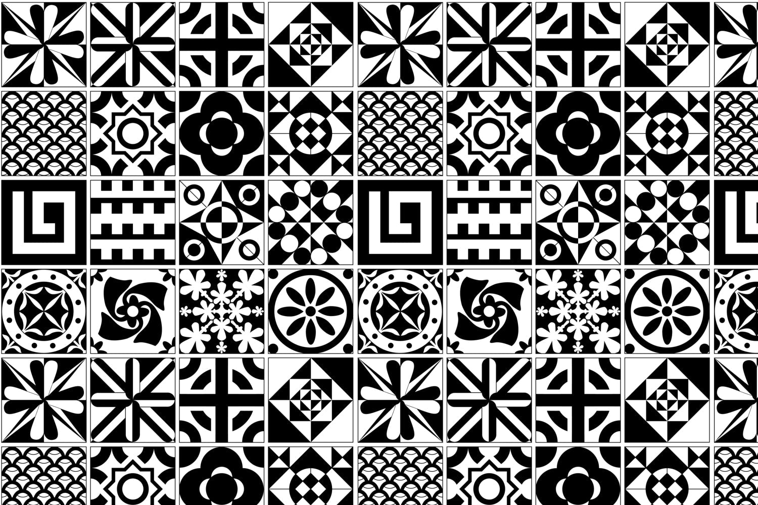Toilettenrückwand Patchwork