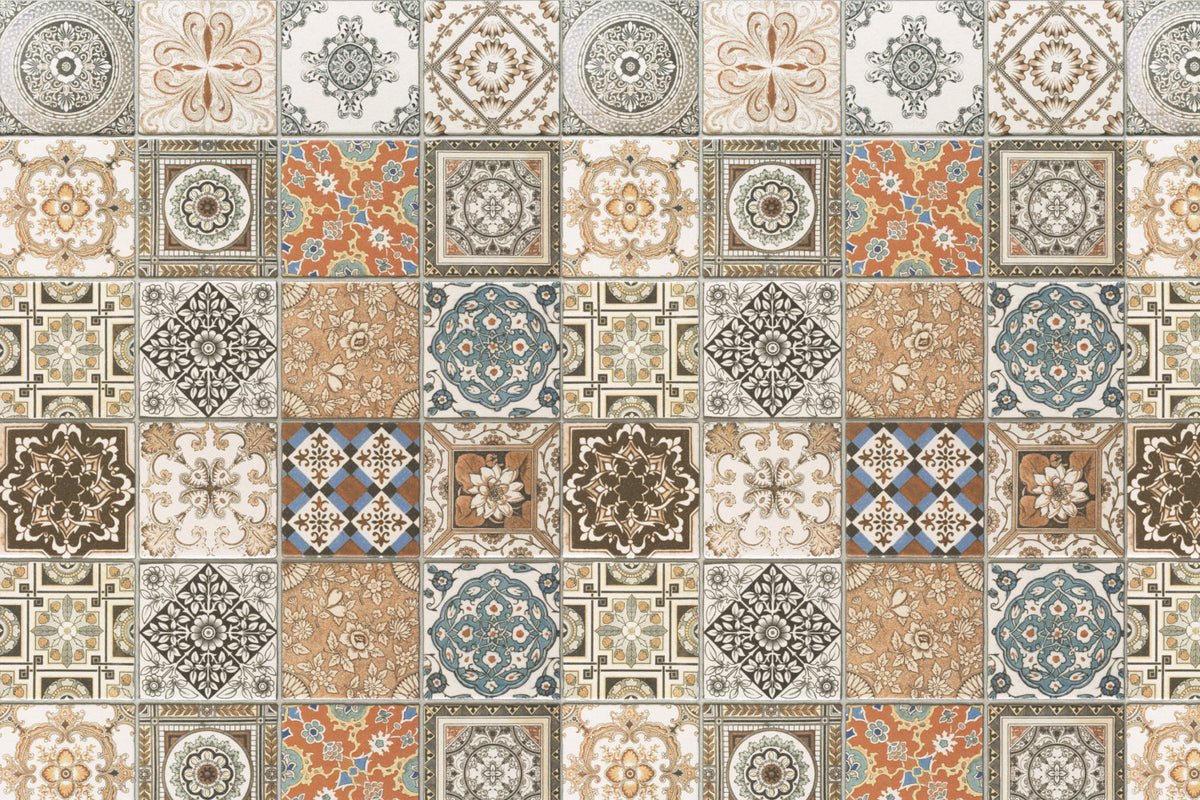 Toilettenrückwand Patchwork
