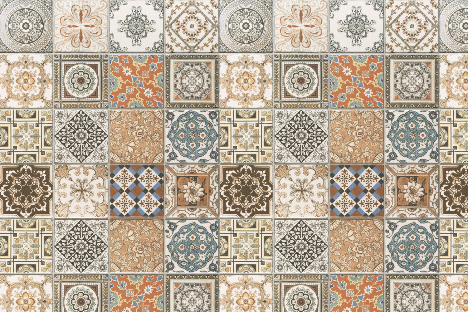 Toilettenrückwand Patchwork