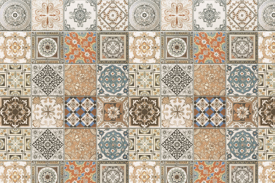 Toilettenrückwand Patchwork