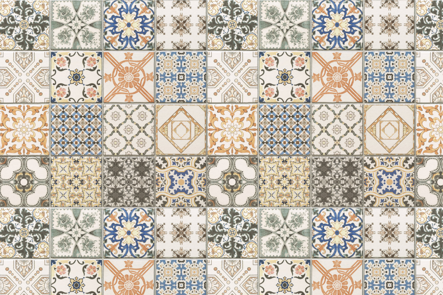 Toilettenrückwand Patchwork