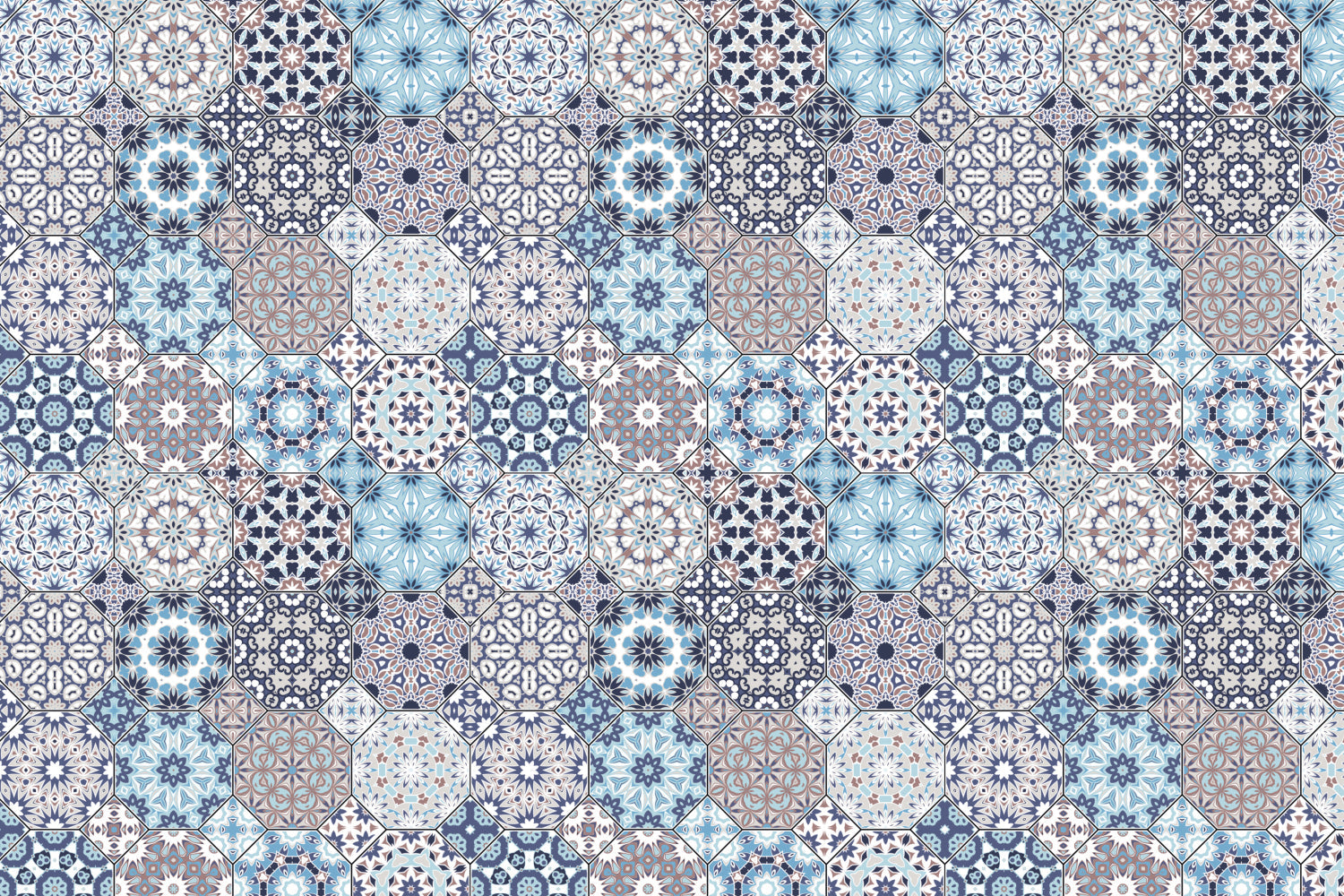 Toilettenrückwand Patchwork