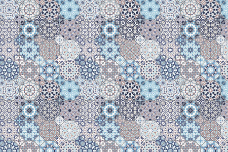 Toilettenrückwand Patchwork