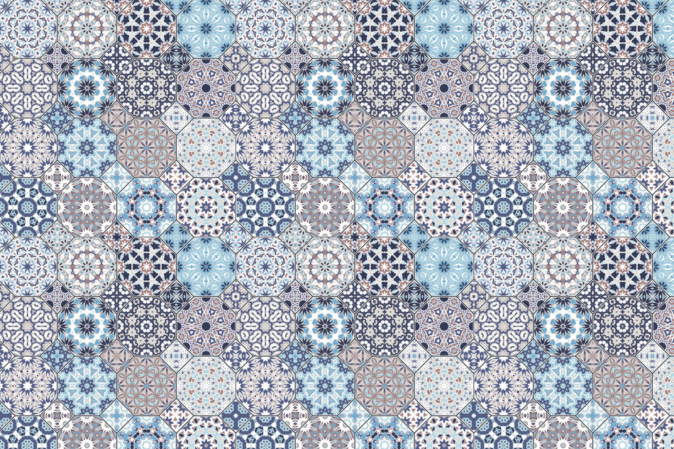Toilettenrückwand Patchwork