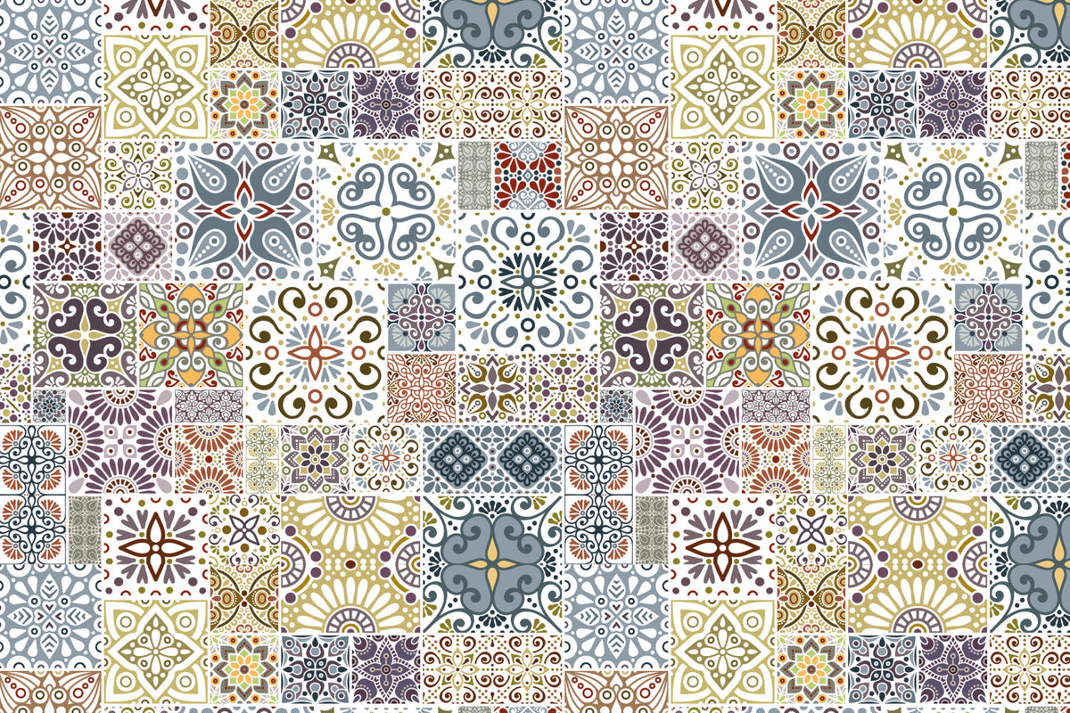 Toilettenrückwand Patchwork