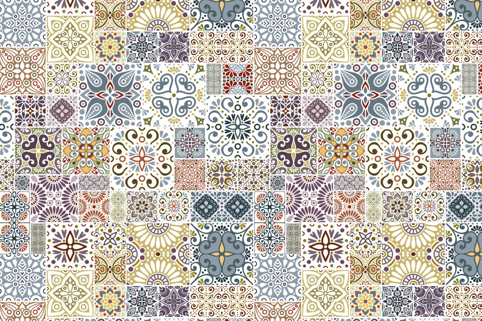 Toilettenrückwand Patchwork