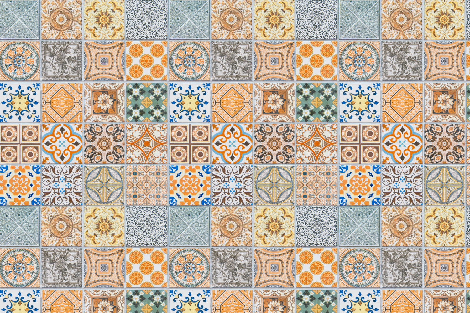 Toilettenrückwand Patchwork