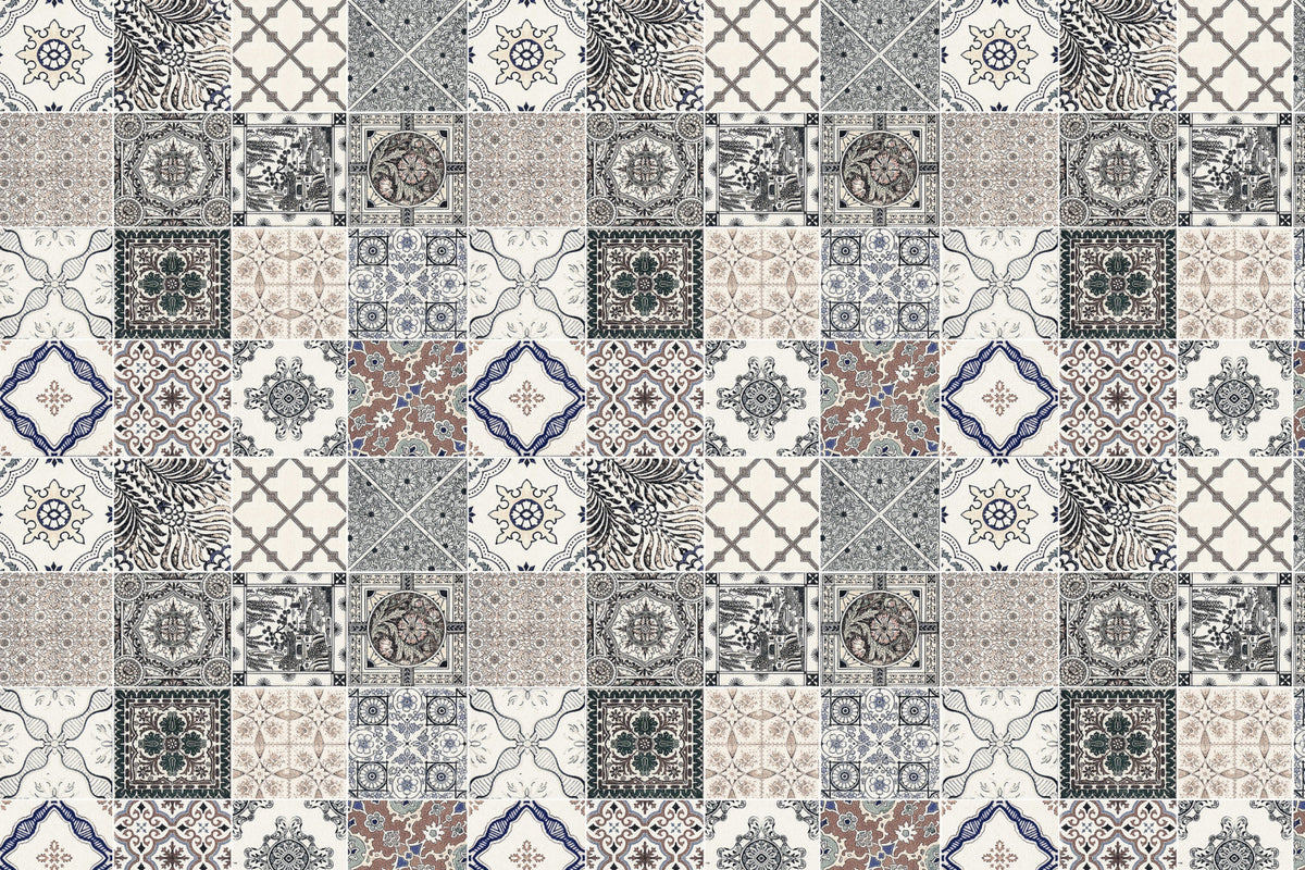 Toilettenrückwand Patchwork