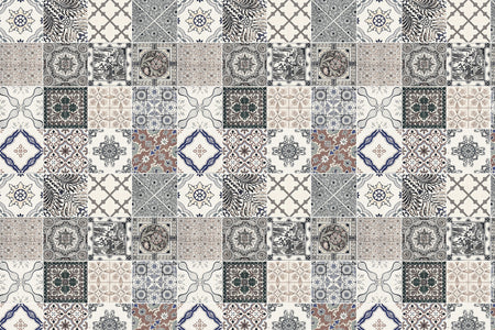 Toilettenrückwand Patchwork