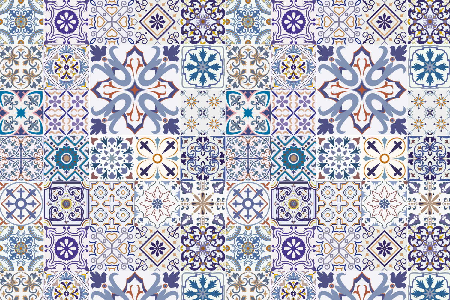 Toilettenrückwand Patchwork