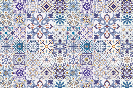 Toilettenrückwand Patchwork
