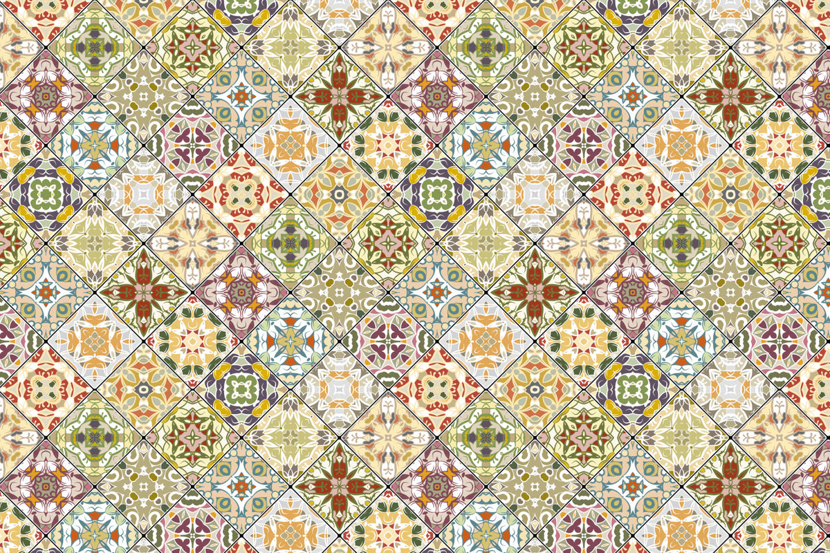 Toilettenrückwand Patchwork