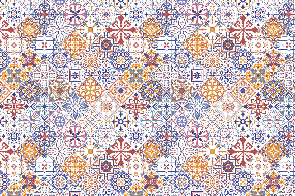 Toilettenrückwand Patchwork