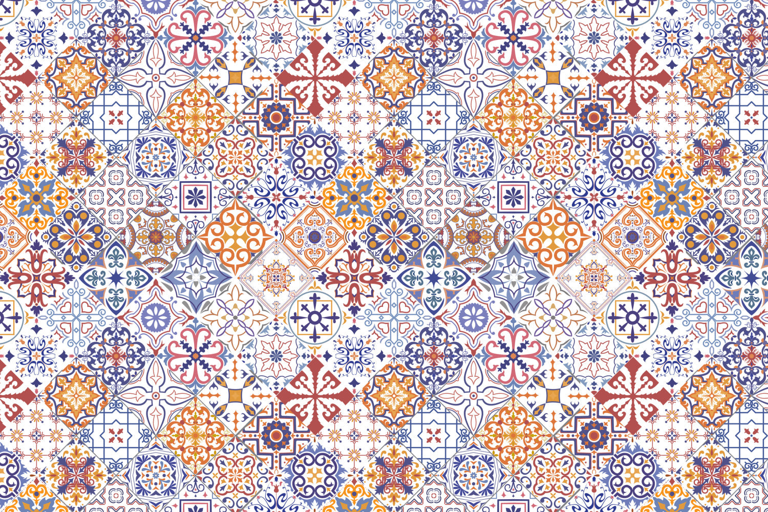 Toilettenrückwand Patchwork