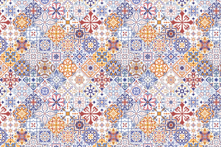 Toilettenrückwand Patchwork