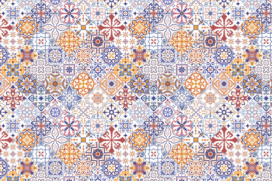 Toilettenrückwand Patchwork