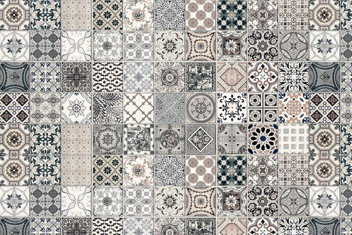 Toilettenrückwand Patchwork
