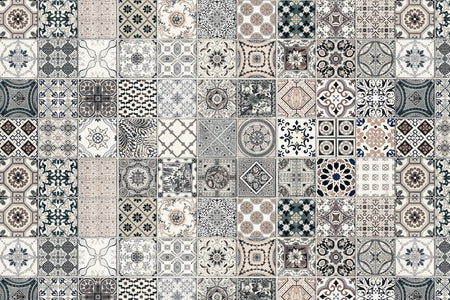 Toilettenrückwand Patchwork