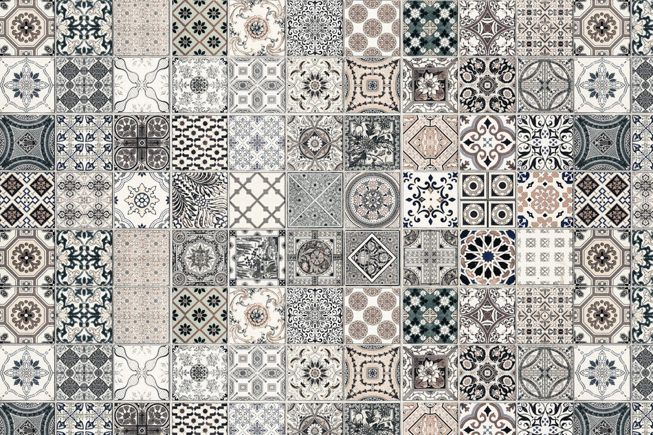 Toilettenrückwand Patchwork