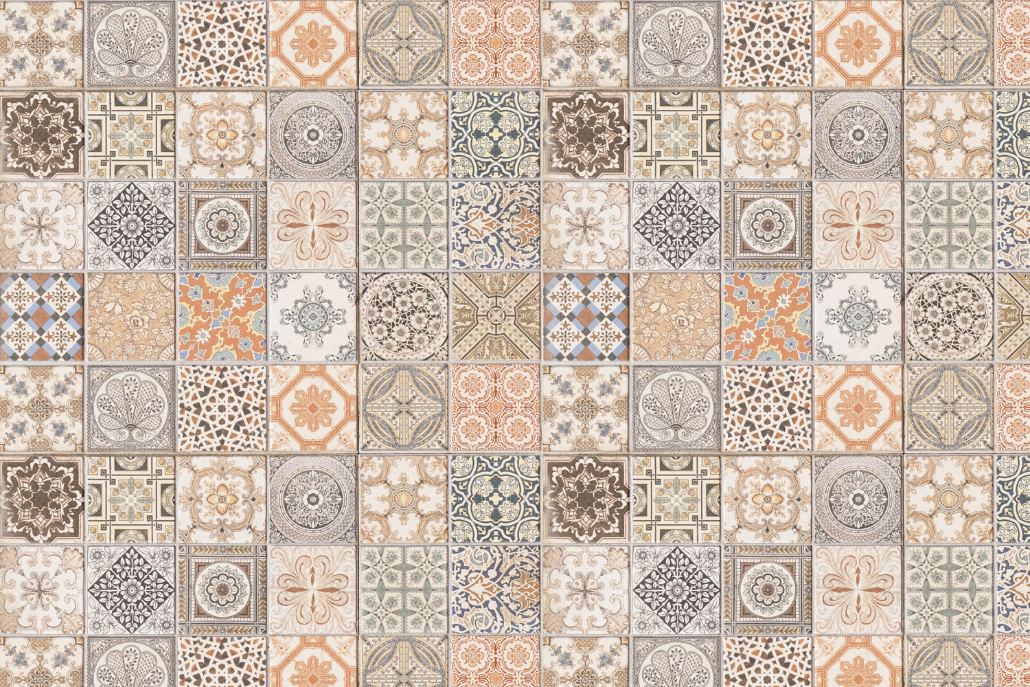 Toilettenrückwand Patchwork