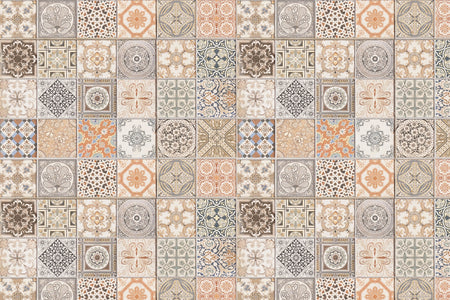 Toilettenrückwand Patchwork