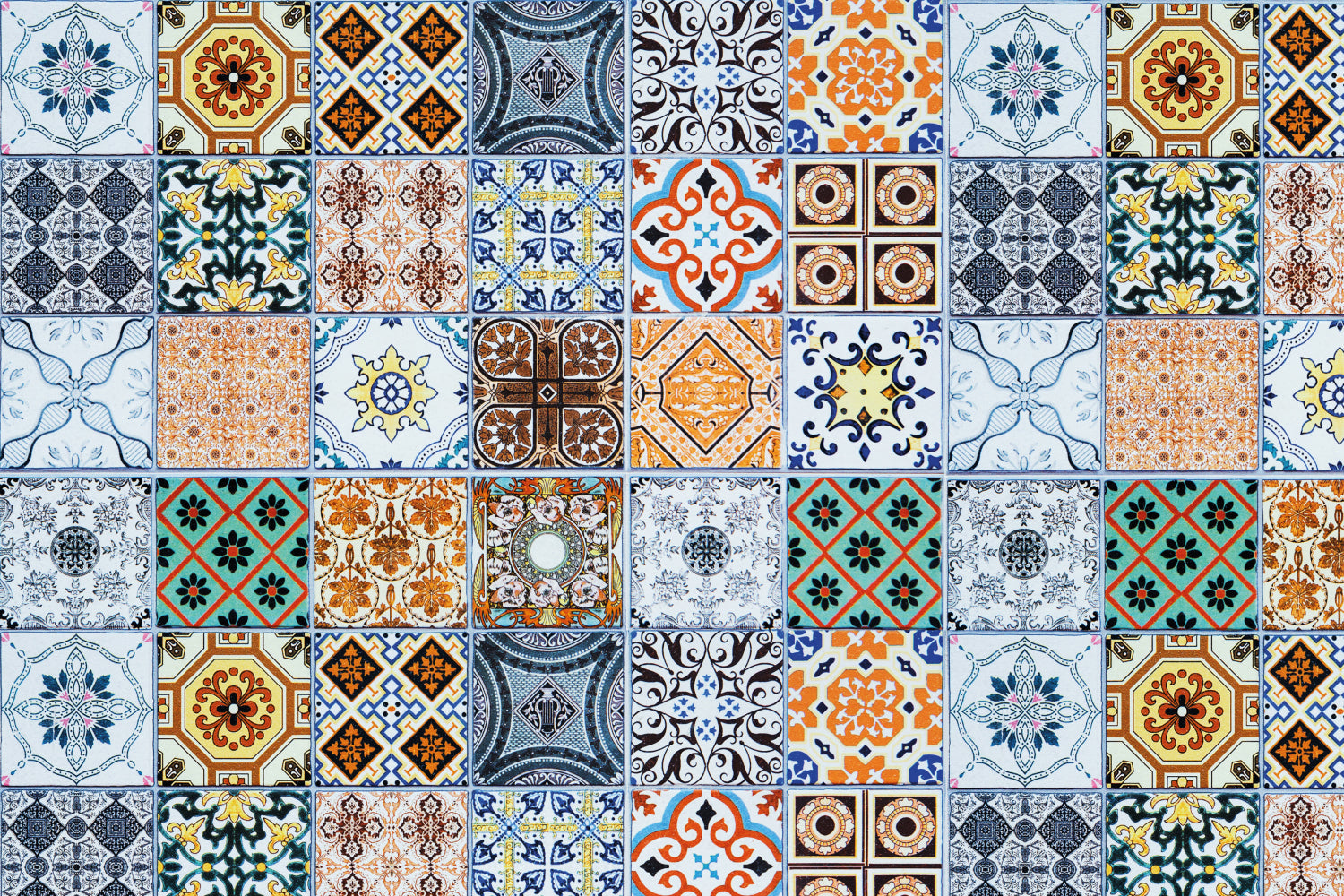 Toilettenrückwand Patchwork