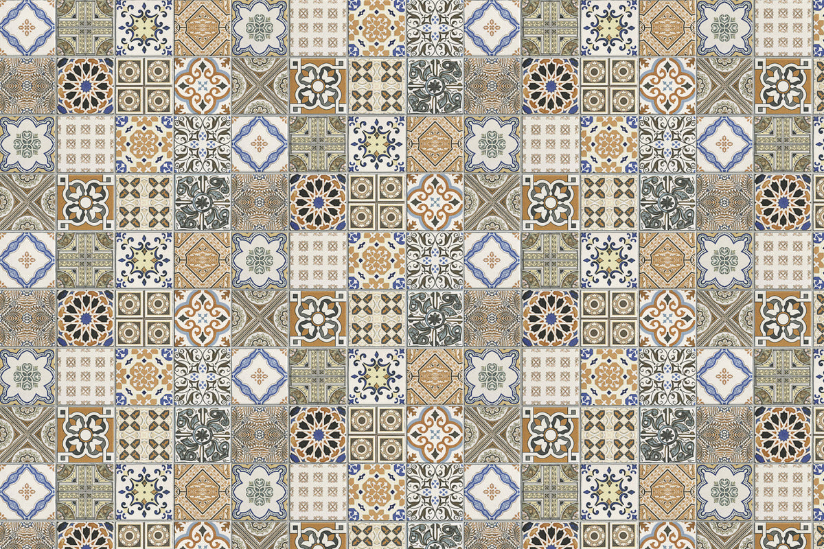 Toilettenrückwand Patchwork