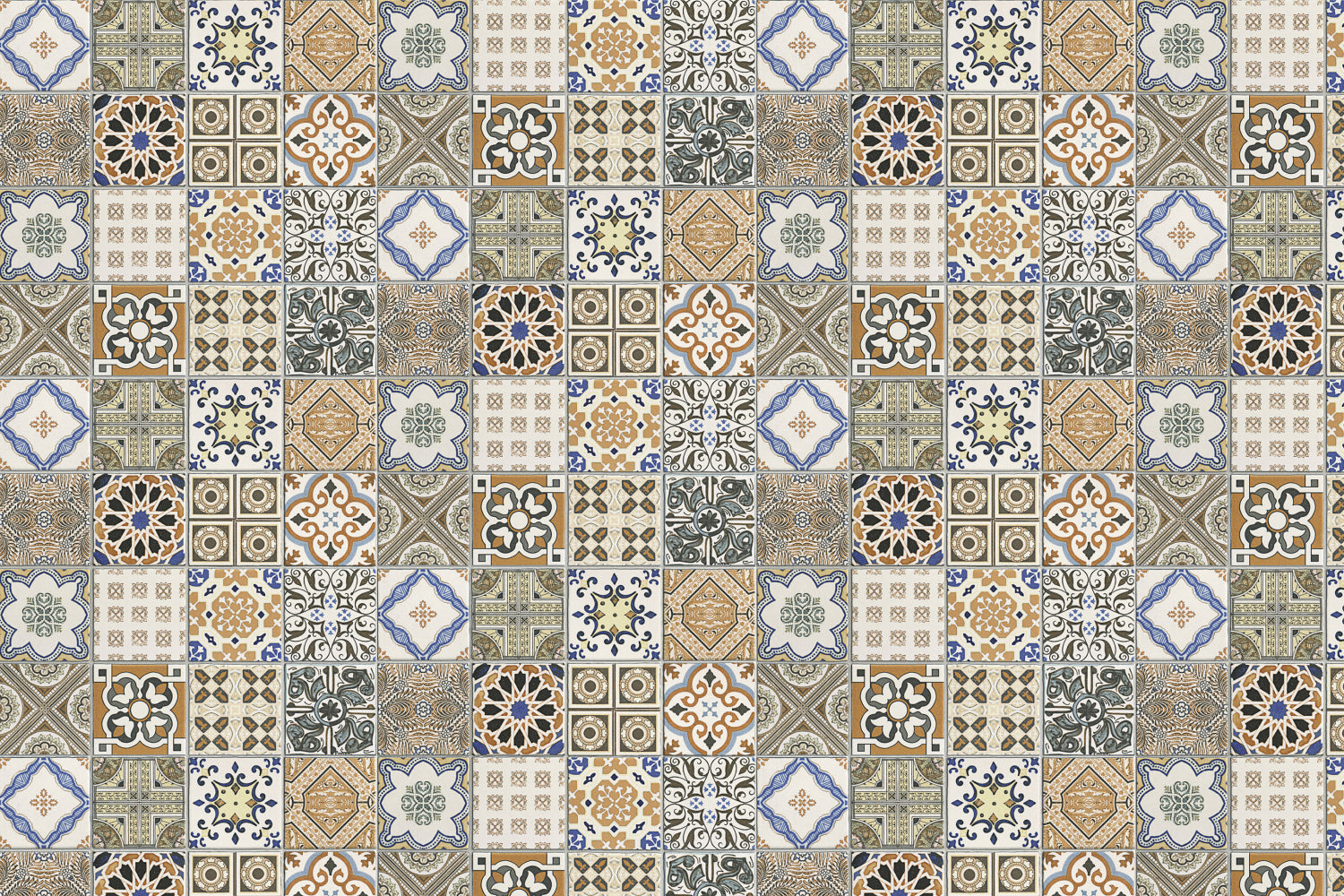 Toilettenrückwand Patchwork