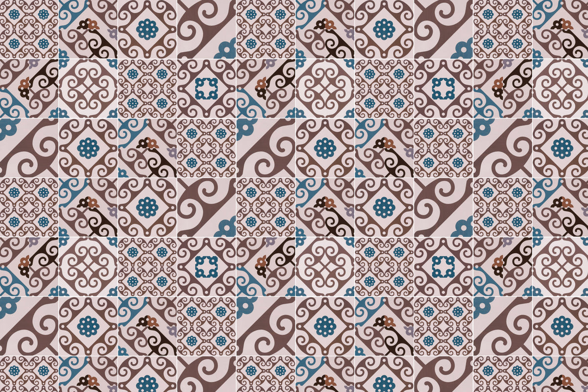 Toilettenrückwand Patchwork