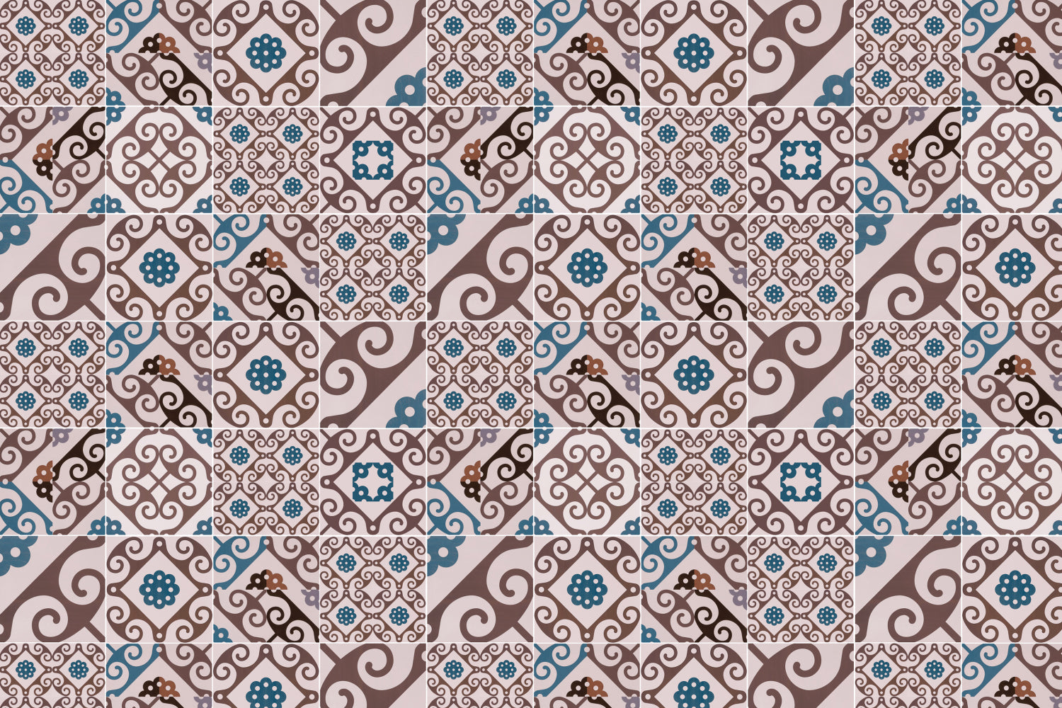 Toilettenrückwand Patchwork