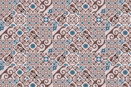 Toilettenrückwand Patchwork