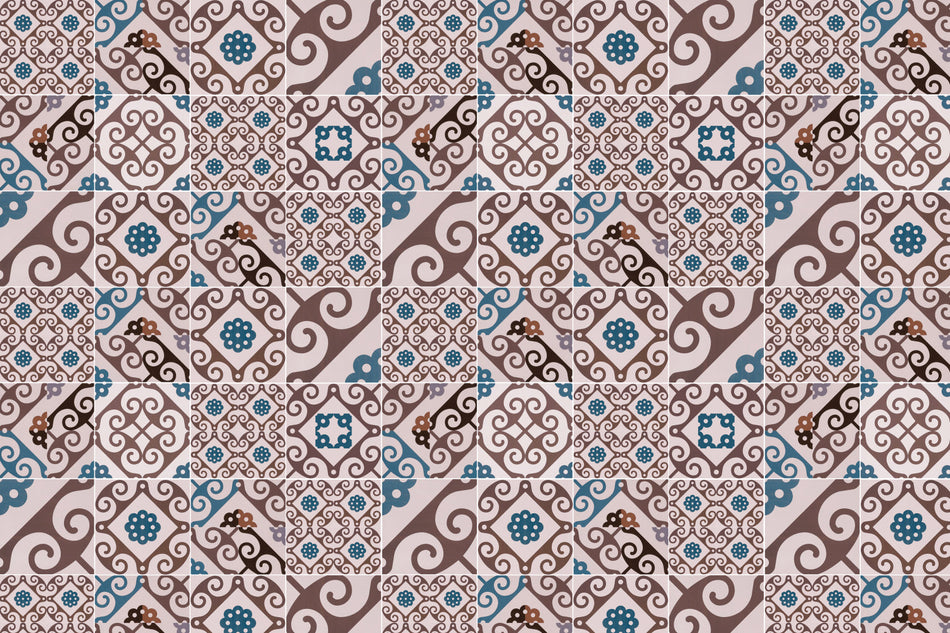 Toilettenrückwand Patchwork