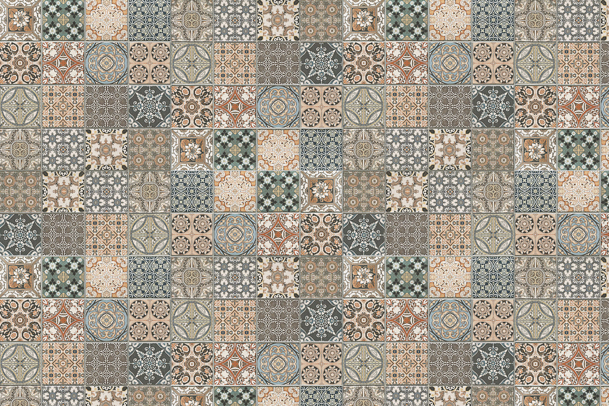 Toilettenrückwand Patchwork