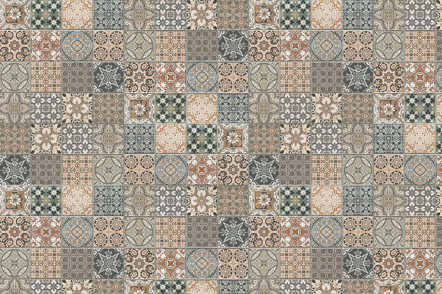 Toilettenrückwand Patchwork