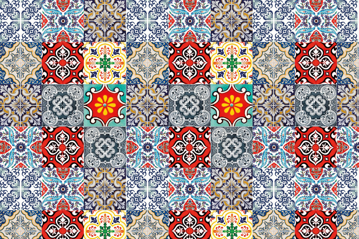 Toilettenrückwand Patchwork